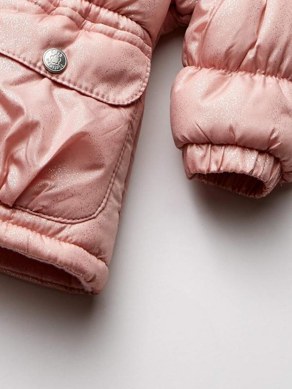 Chaqueta acolchada con estampado de láminas en aerosol para niñas Windpoof personalizadas Abrigo de invierno
