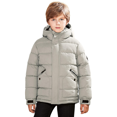  Boys Winter Coat Lightweight Thickened Winter Jacket Warm Soft Puffy Padded Coat 