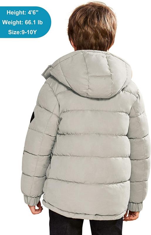 Abrigo de invierno para niños Chaqueta de invierno gruesa y ligera Abrigo acolchado suave y cálido
