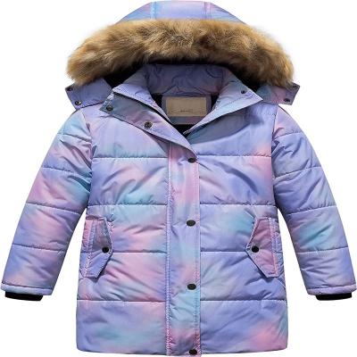  US Girls Winter Fleece Lined Long Parka Puffer Coat Thicken Ski Jacket Winter Jacket 