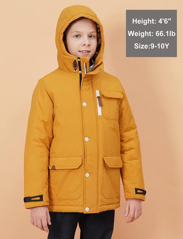 Precio de fábrica, logotipo personalizado, etiqueta privada, invierno, alta calidad, falso, abajo, chaquetas acolchadas para niños
