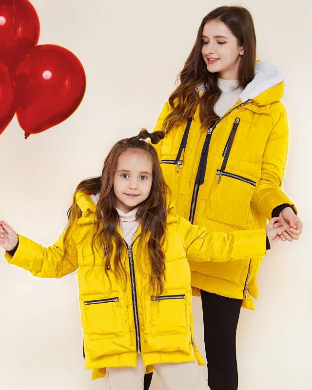 Abrigo con capucha para niños, chaqueta acolchada para niñas, chaquetas de invierno para niños
