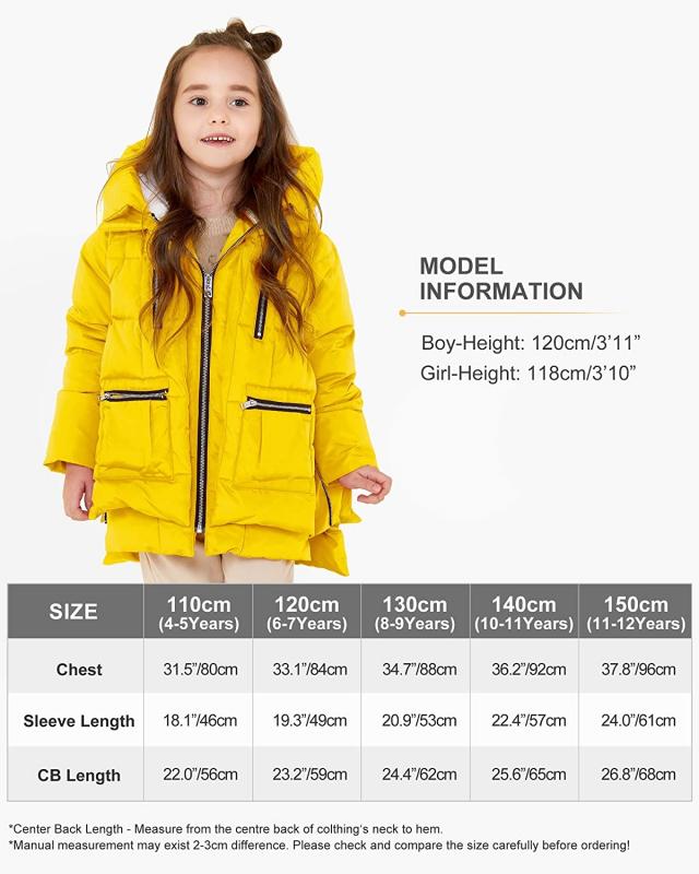 Abrigo con capucha para niños, chaqueta acolchada para niñas, chaquetas de invierno para niños
