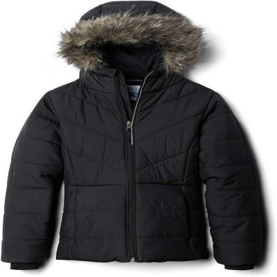  Factory Customized Girls Katelyn Crest Jacket High Quality Children Winter Coats Kids Fake Down Jackets 