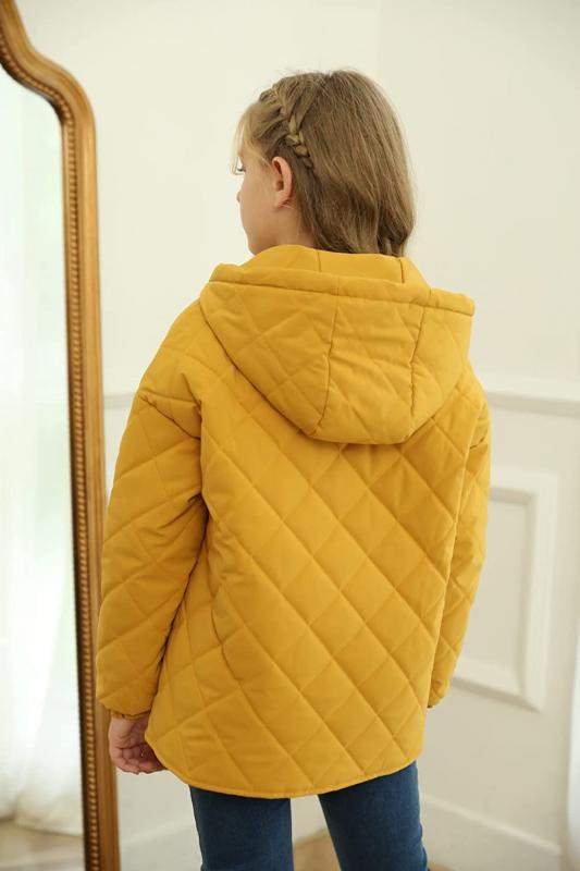 Girls Hooded Quilted Padding Jacket