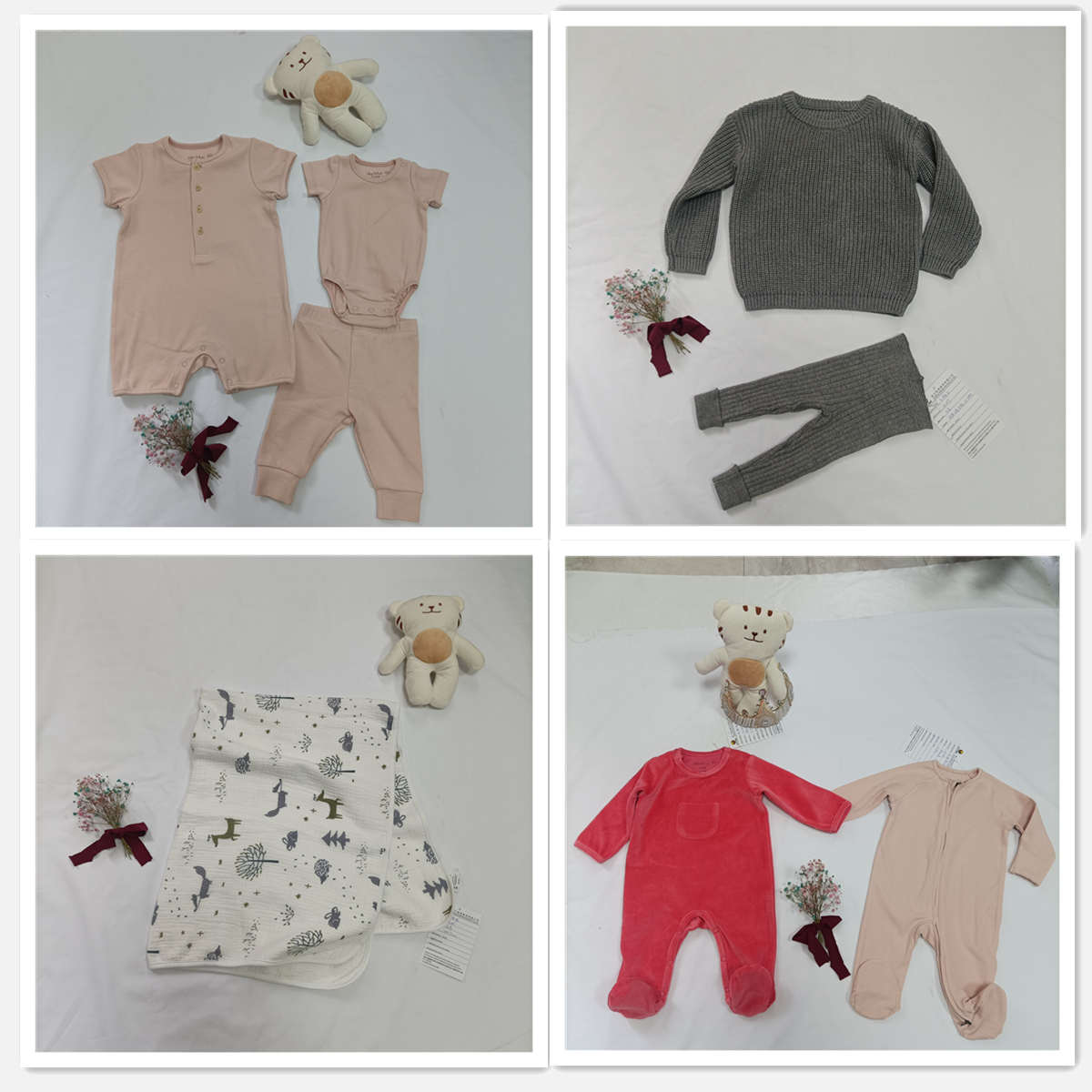 Lo último en ropa bonita para bebés con tela de algodón suave y cómoda.