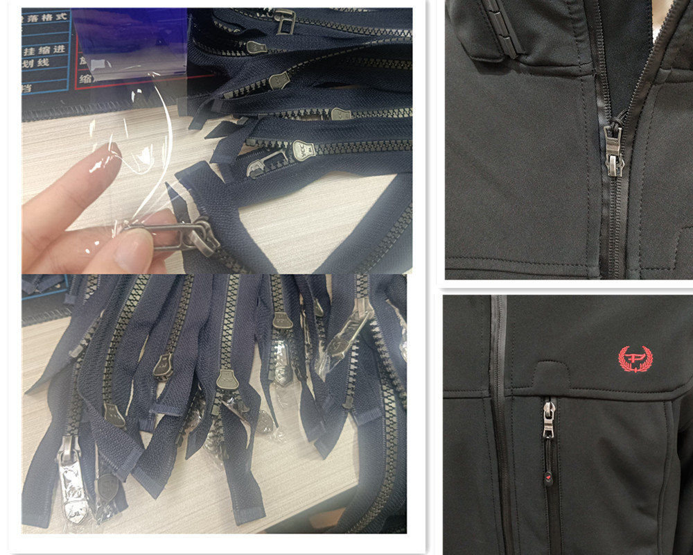 How to protect  high quality men winter jacket when using metal zipper?