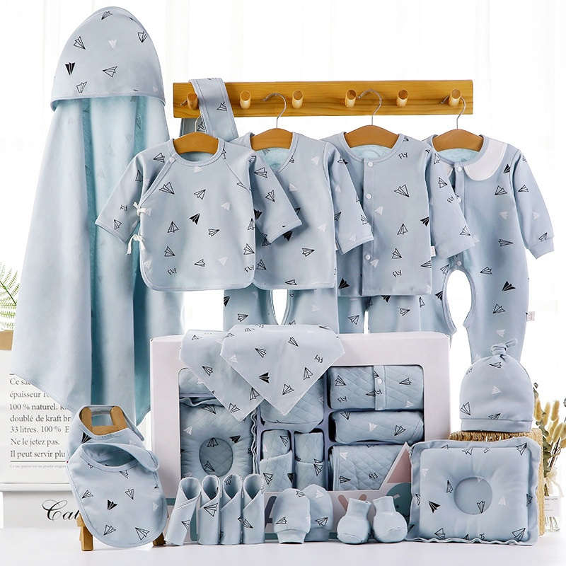Conjunto de ropa de bebé de último diseño bonito con caja de regalo